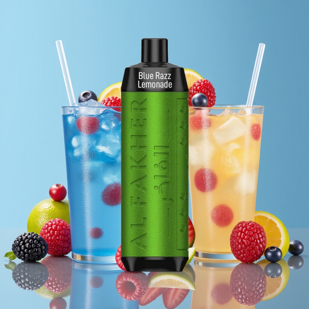 Al Fakher Crown Bar 8000 Crystal Desechable Vape Frambuesa Azul Limonada 18ml