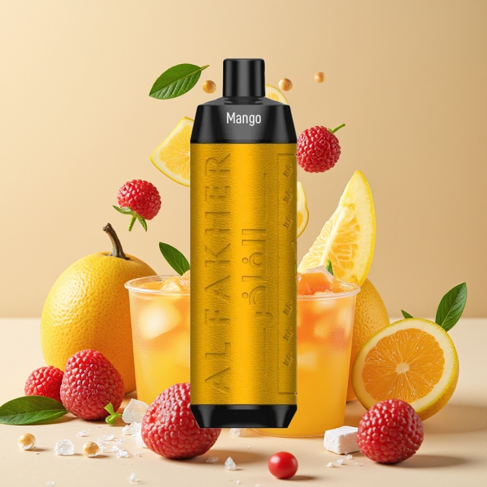 Al Fakher Crown Bar 8000 Crystal Desechable Vape Mango Hielo con 18ml y 8000 Puffs