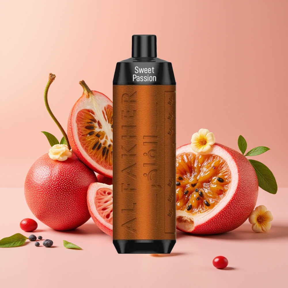 Al Fakher Crown Bar 8000 Crystal Desechable Vape Pasión Dulce con 18ml y 8000 Caladas