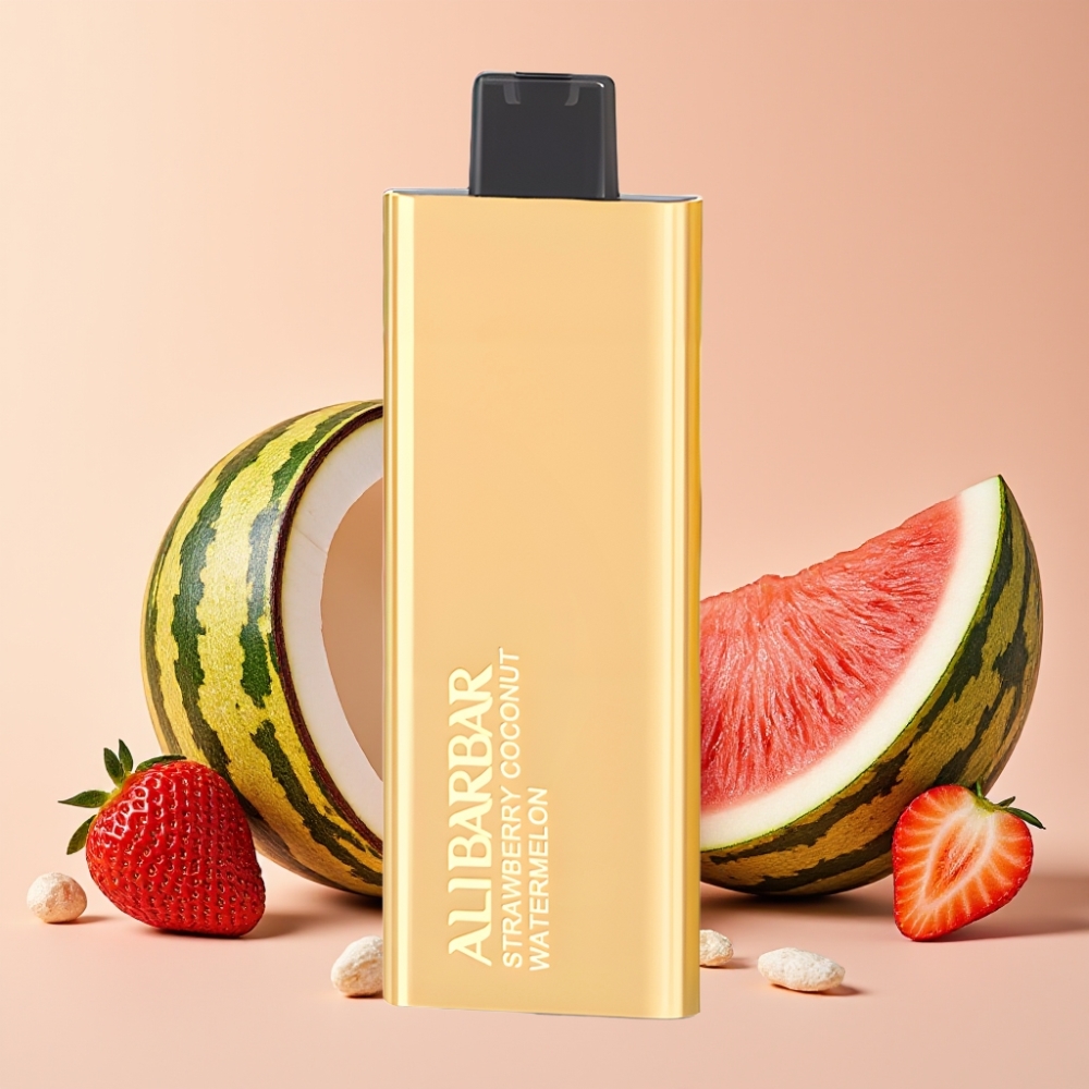Alibarbar Pandora 7000 Puffs Vape Desechable Fresa Coco Sandía 17 ml
