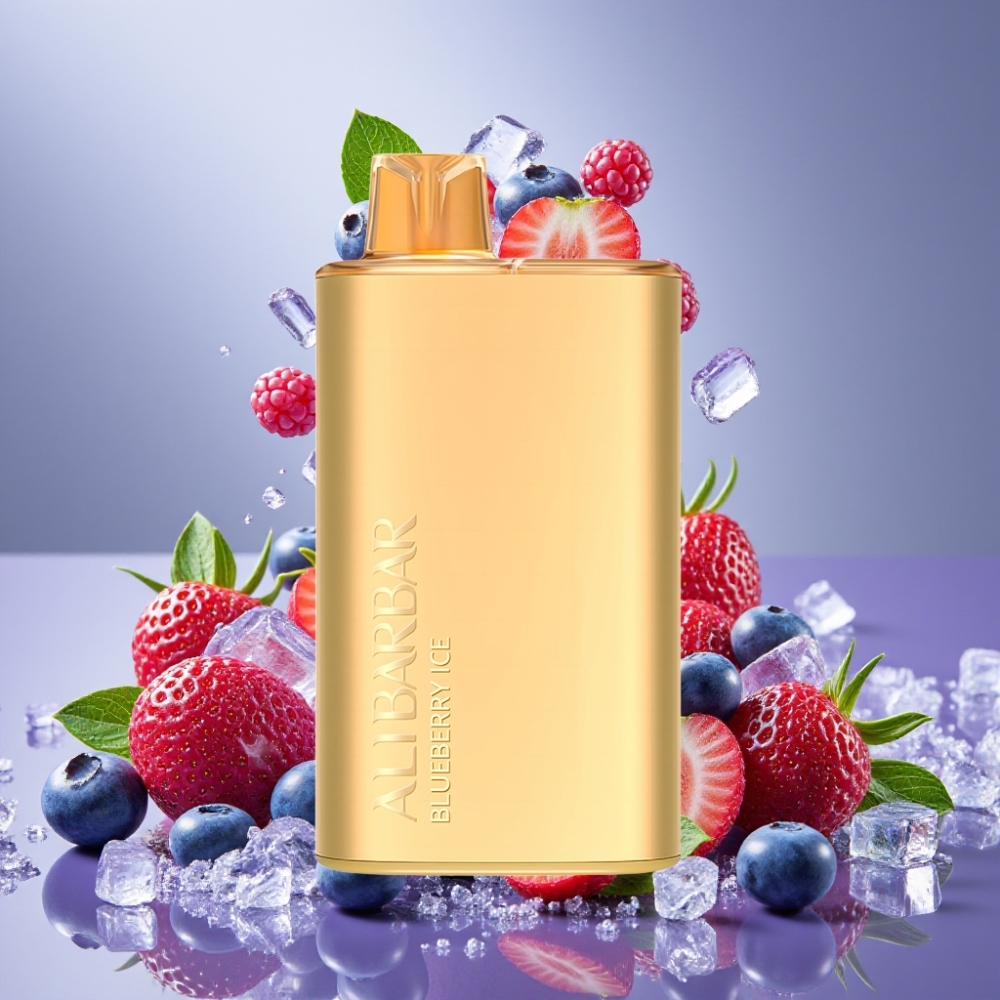 Alibarbar Rich 8000 Puffs Desechable Vape Arándano Helado y 2000 mAh