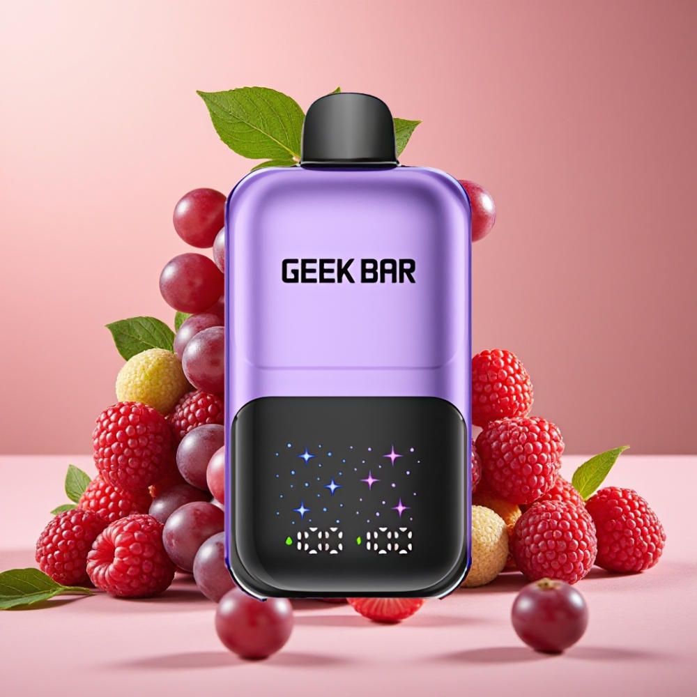 GEEK BAR 2GO 20ml 50000 Caladas Dos Series Vape Desechable Uva  Frambuesa