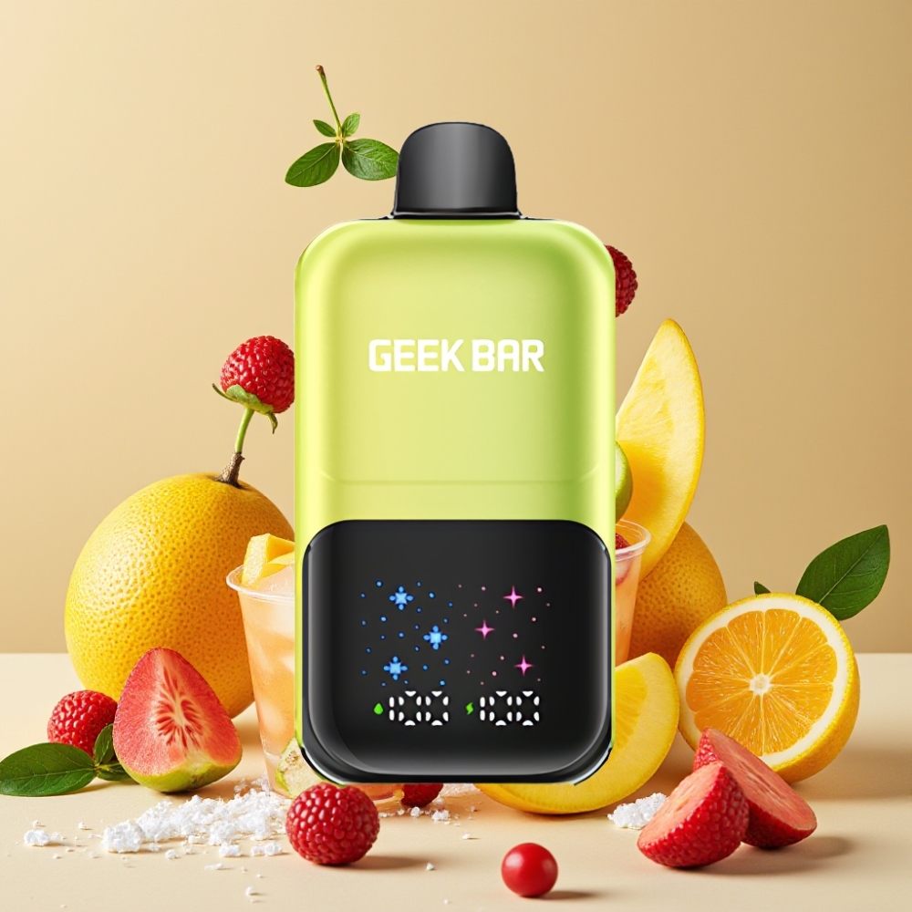 GEEK BAR 2GO 20ml 50000 Puffs Dos Series Vape Desechable Mango Helado México con Pantalla Interactiva y Batería Recargable