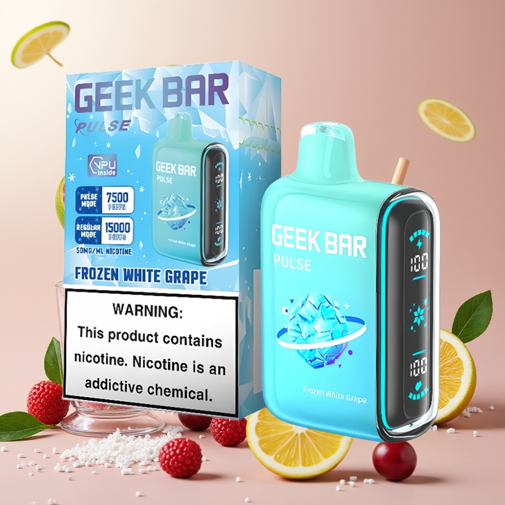 GEEK BAR Pulse 15000 Puffs Edición Congelada Disposable Vape con 16ML y 5 Nicotina