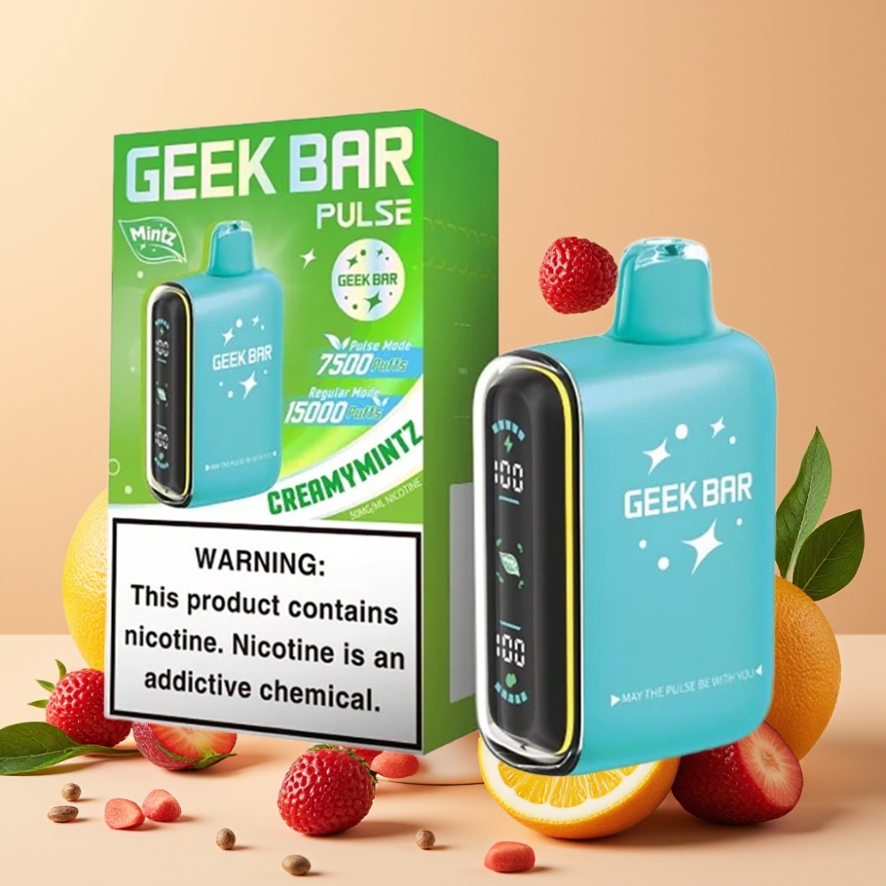 GEEK BAR Pulse 15000 Puffs Vape Disposable Edición Menta con 16ML y USB-C