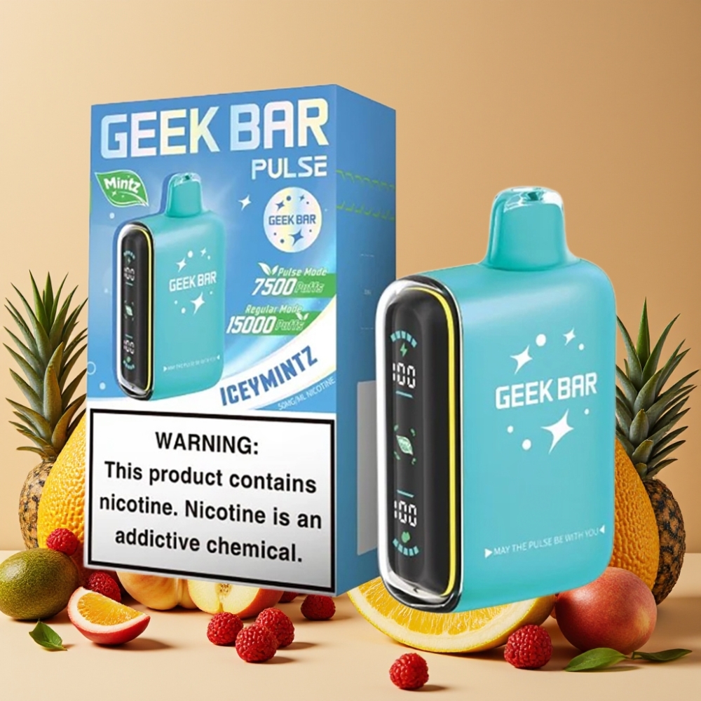 GEEK BAR Pulse 15000 Puffs Vape Disposable Edición Menta con 16ML y USB-C