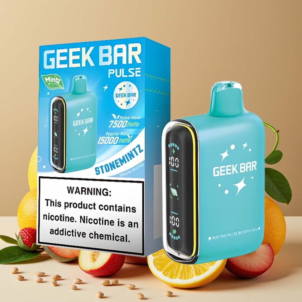 GEEK BAR Pulse 15000 Puffs Vape Disposable Edición Menta con 16ML y USB-C