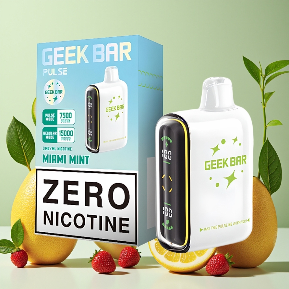 GEEK BAR Pulse 15000 Puffs Vape Sin Nicotina con 16ML y USB Tipo-C