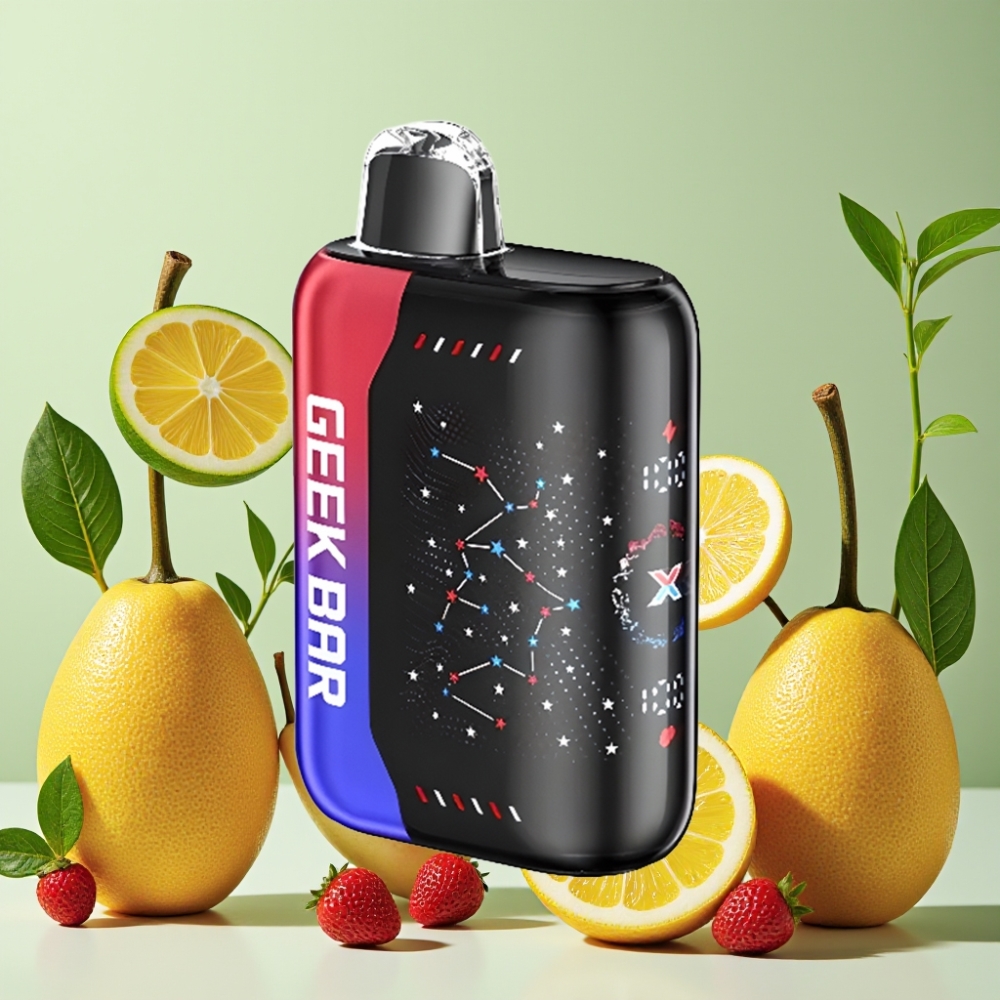 GEEK BAR Pulse X 25000 Puffs Edición Patriota con Pantalla Curva 3D y 18mL de E-Líquido