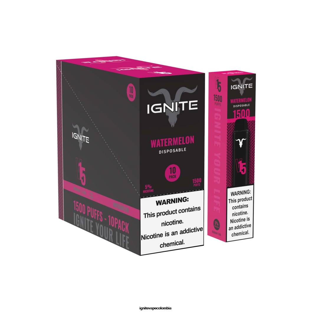 IGNITE V15 paquete de 10 bolígrafos vaporizadores hielo azul 86JD96 - IGNITE Vape Colombia