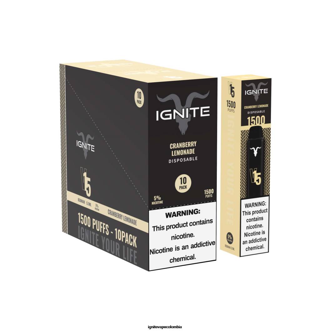IGNITE V15 paquete de 10 bolígrafos vaporizadores hielo azul 86JD96 - IGNITE Vape Colombia