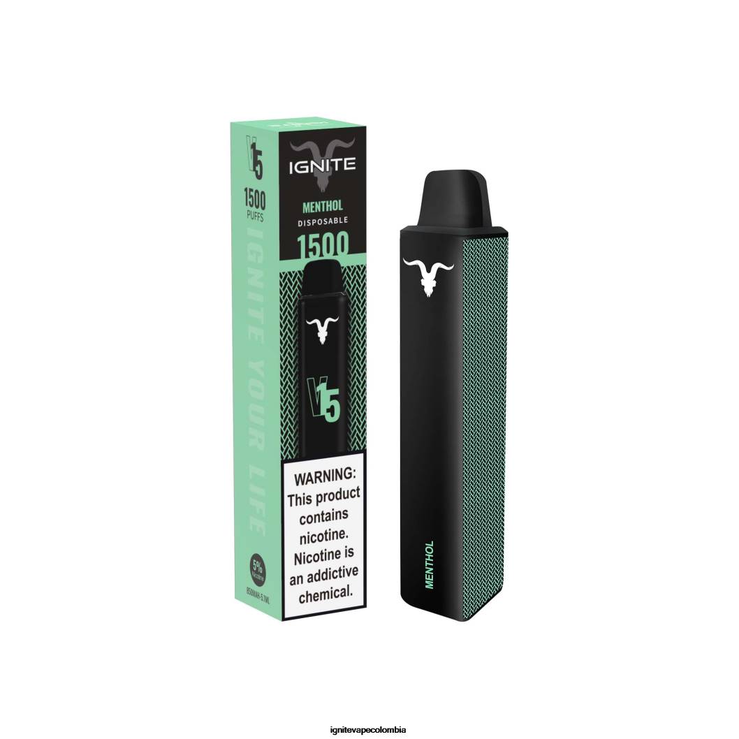 IGNITE V15 pluma vaporizador mentol 86JD114 - Vape IGNITE Nicotina