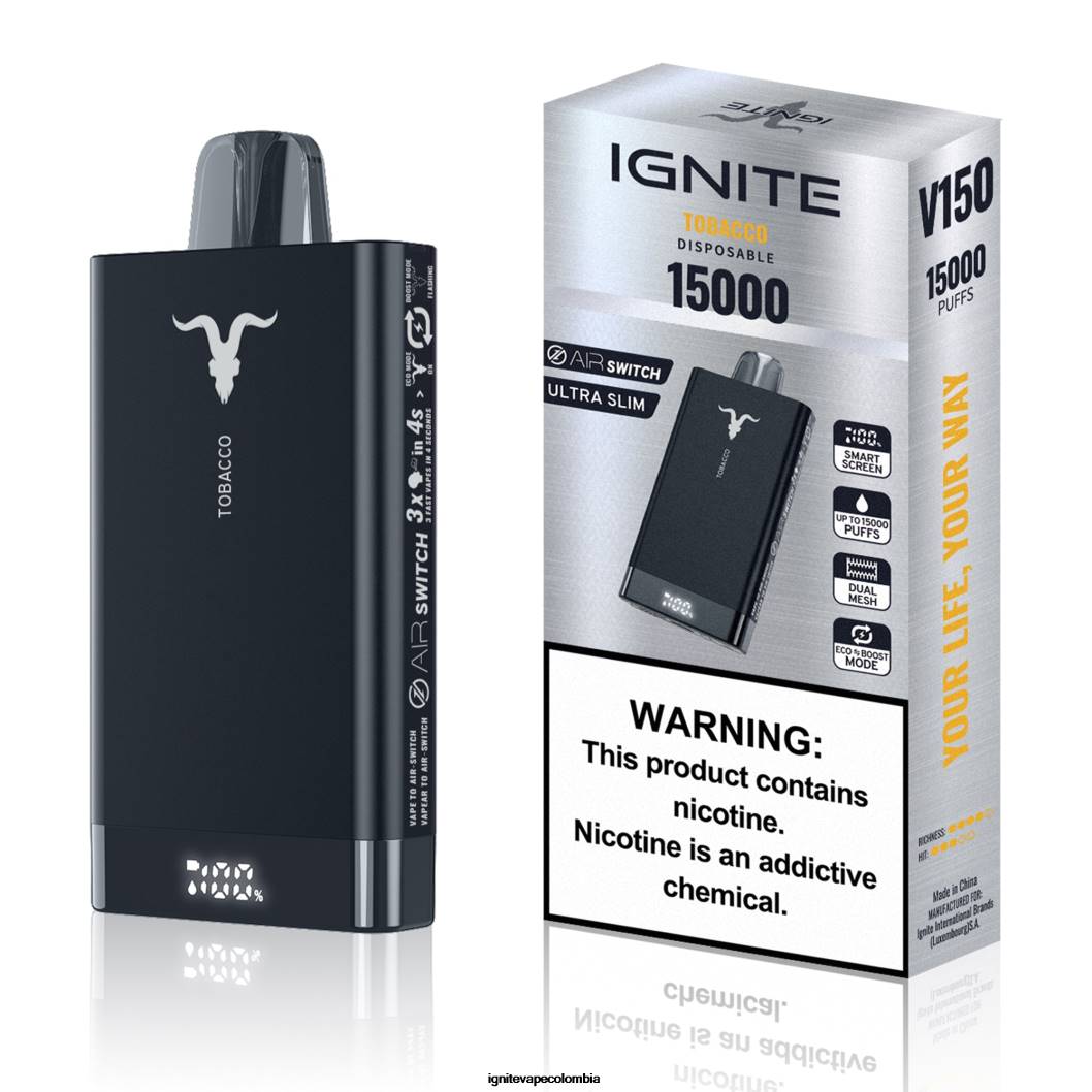 IGNITE V150 pluma vaporizador tabaco 86JD7 - IGNITE Vape Precio Colombia