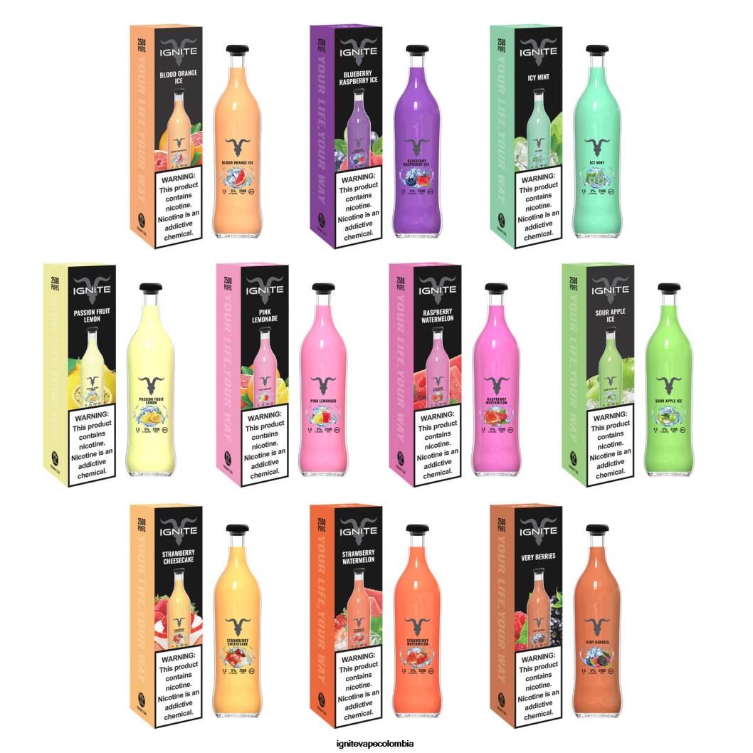 IGNITE V25 pluma vaporizador hielo de manzana agria 86JD118 - IGNITE Vape Bogotá