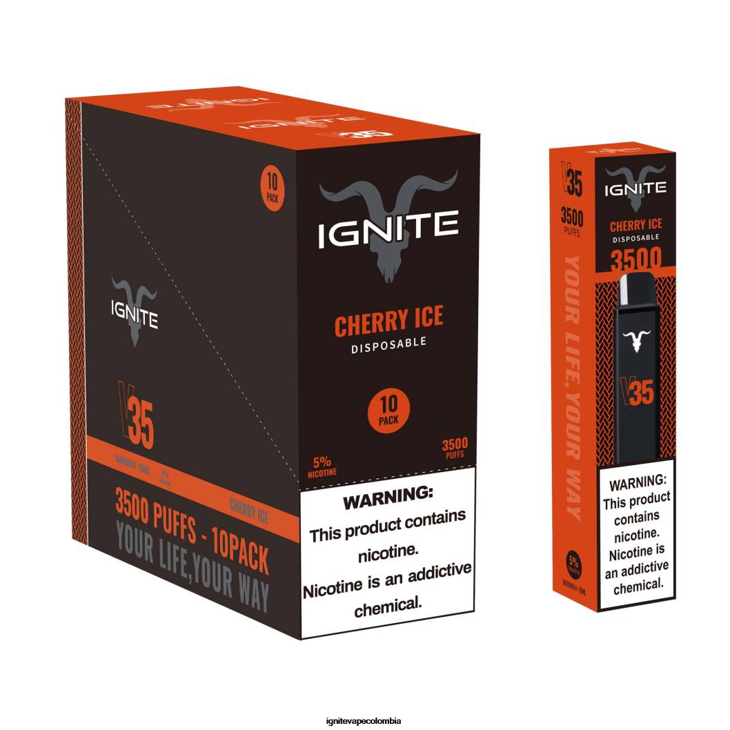 IGNITE V35 paquete de 10 bolígrafos vaporizadores hielo de cereza 86JD121 - IGNITE Pod Precio
