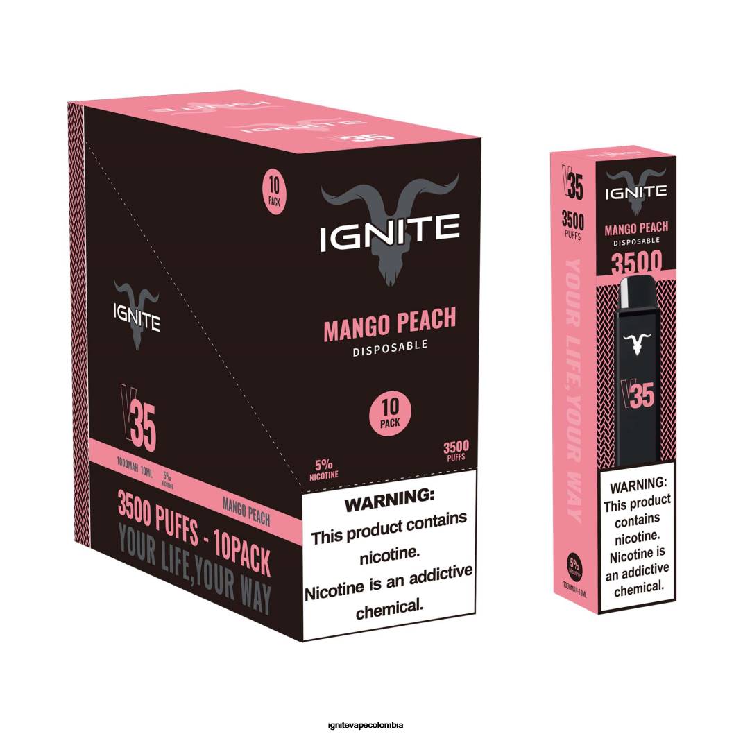 IGNITE V35 paquete de 10 bolígrafos vaporizadores hielo de frambuesa azul 86JD120 - IGNITE Sabores