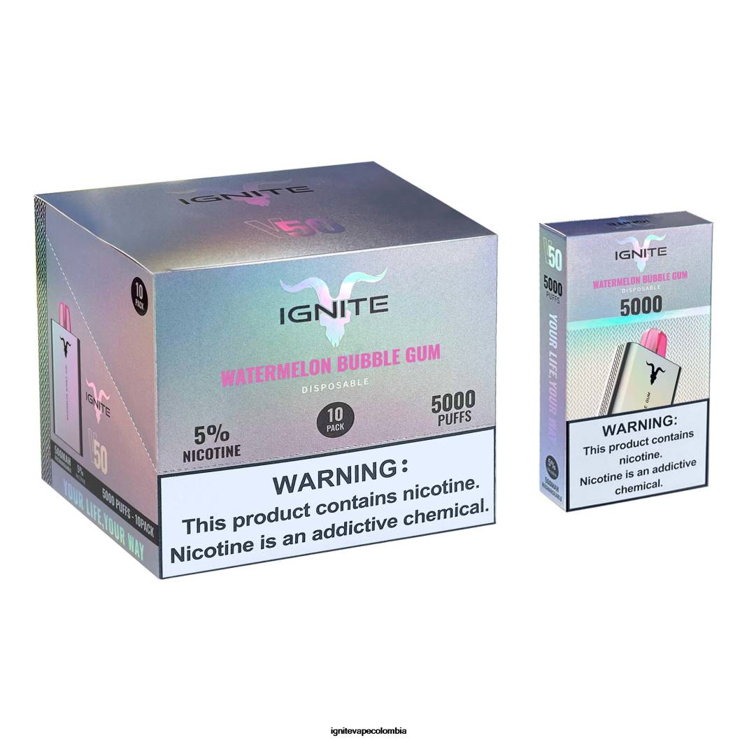 IGNITE V50 paquete de 10 bolígrafos vaporizadores mezcla de sandia 86JD152 - IGNITE Precio Colombia