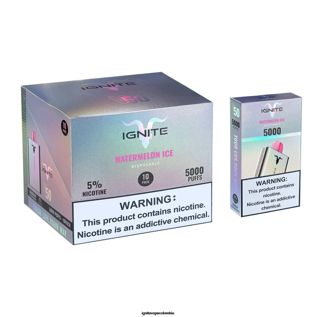 IGNITE V50 paquete de 10 bolígrafos vaporizadores mezcla de sandia 86JD152 - IGNITE Precio Colombia