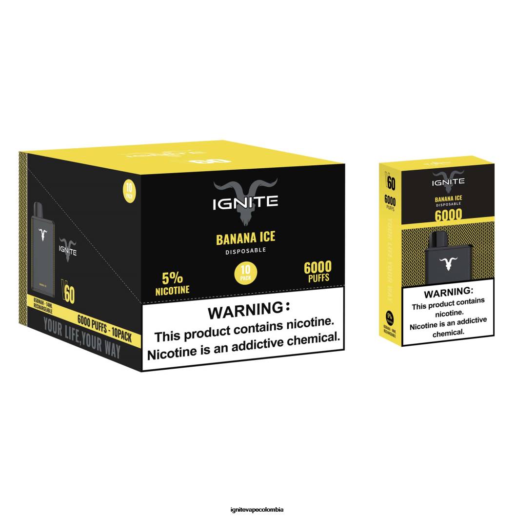IGNITE V60 paquete de 10 bolígrafos vaporizadores limonada de frambuesa 86JD23 - IGNITE Electric Lighter