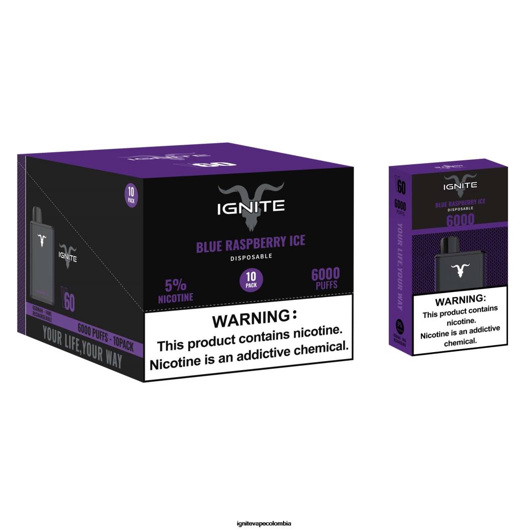 IGNITE V60 paquete de 10 bolígrafos vaporizadores limonada de frambuesa 86JD23 - IGNITE Electric Lighter
