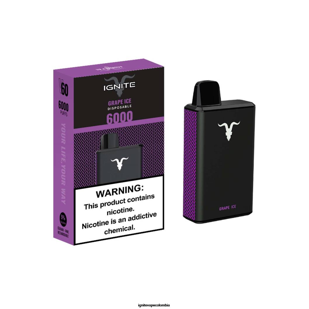 IGNITE V60 pluma vaporizador hielo de frambuesa azul 86JD30 - IGNITE Sabores
