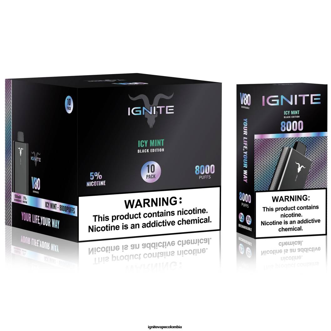 IGNITE V80 paquete de 10 bolígrafos vaporizadores mentol 86JD61 - IGNITE Pod Precio