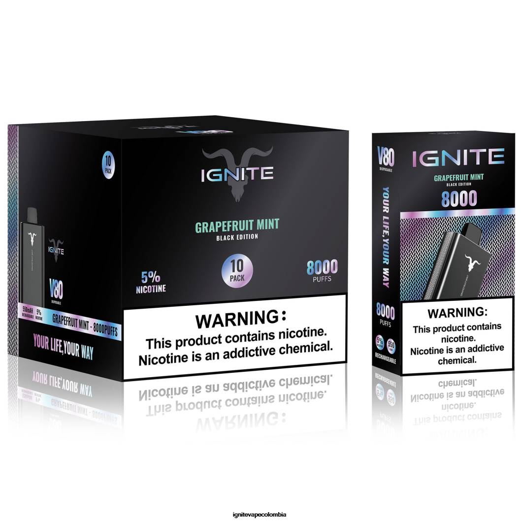 IGNITE V80 paquete de 10 bolígrafos vaporizadores mentol 86JD61 - IGNITE Pod Precio