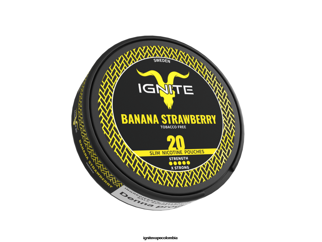 IGNITE bolsas de nicotina plátano fresa 86JD172 - IGNITE Precio Colombia