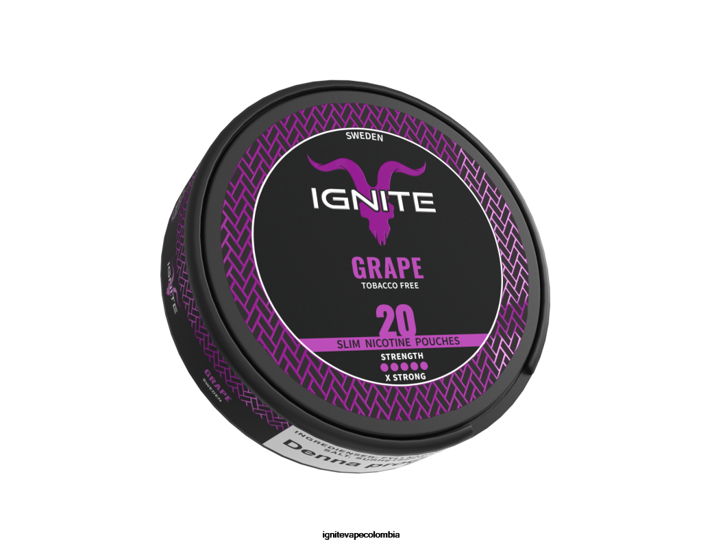 IGNITE bolsas de nicotina uva 86JD174 - Vape IGNITE Nicotina