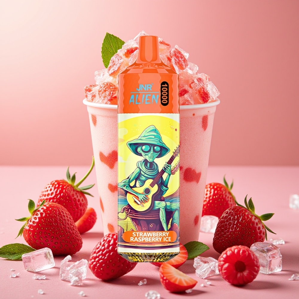 hielo de fresa y frambuesa