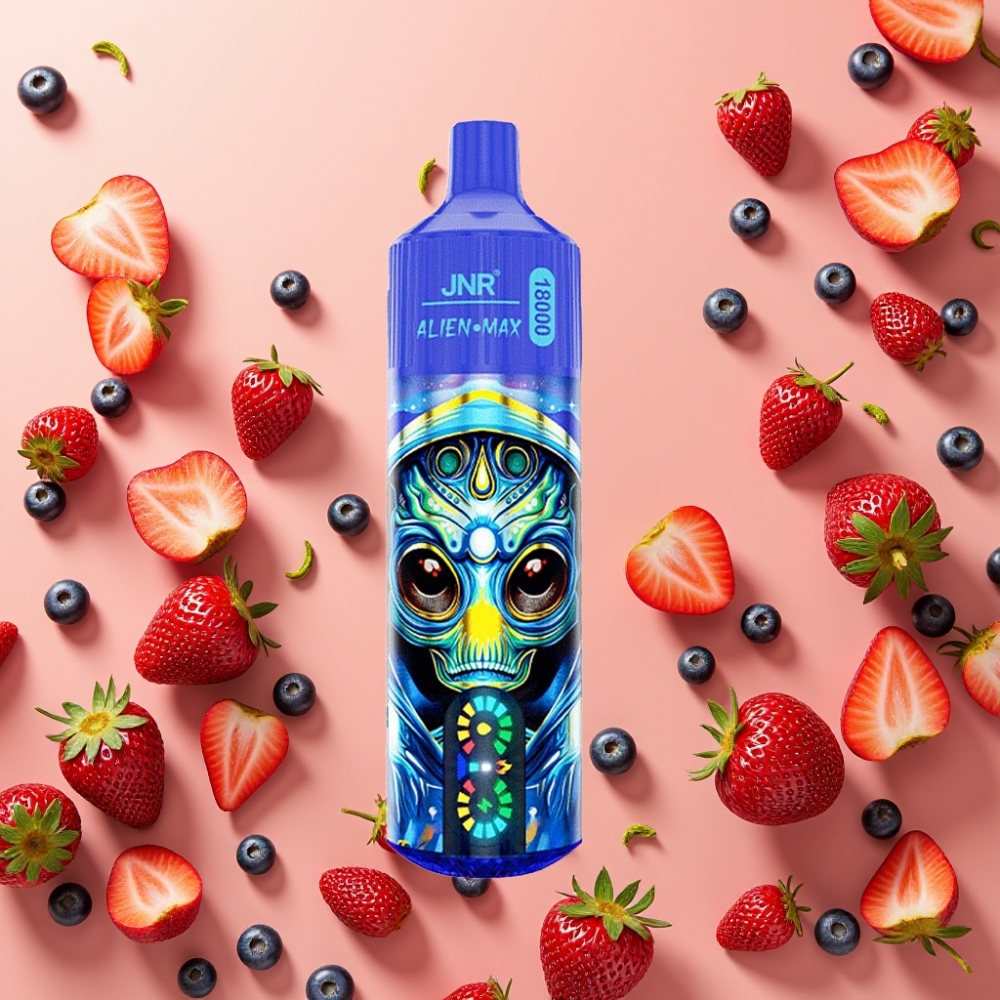 JNR Alien Max 18000 Puffs Vape Disposable Bayas Mixtas con Pantalla LED y Doble Bobina