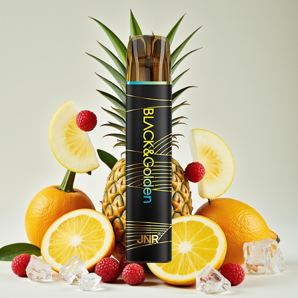 JNR BlackGolden 600+200 Puffs Desechable Vape Piña Hielo 800 Puffs 550mAh