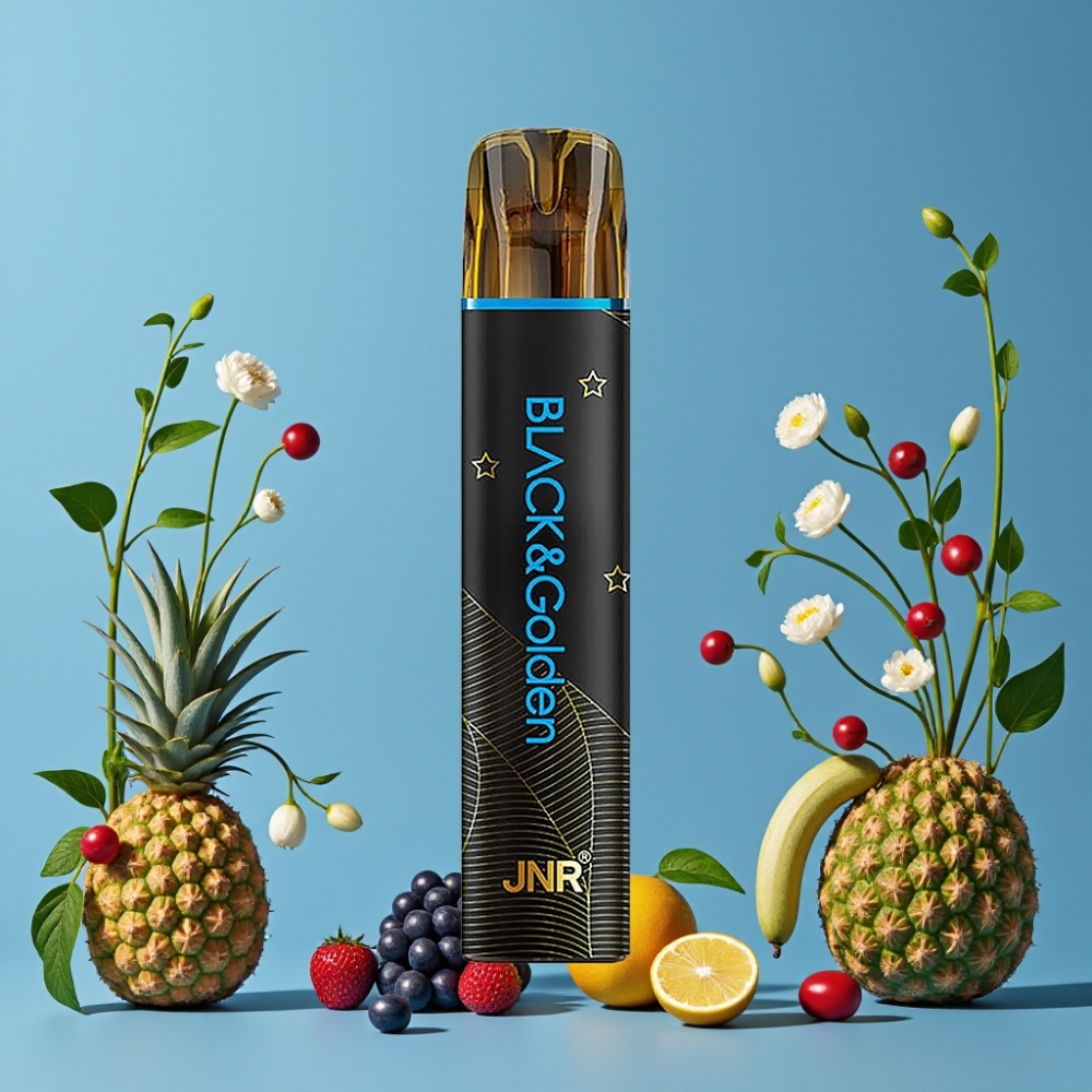 JNR BlackGolden 600+200 Puffs Vape Desechable Azul Sr 800 Puffs 550mAh