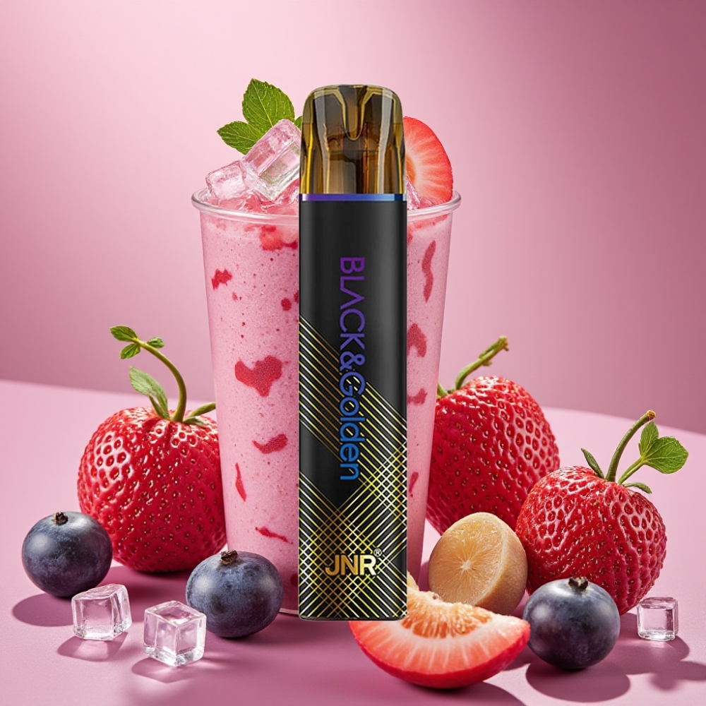 JNR BlackGolden 600+200 Puffs Vape Desechable Uva Hielo con 800 Puffs y 550mAh