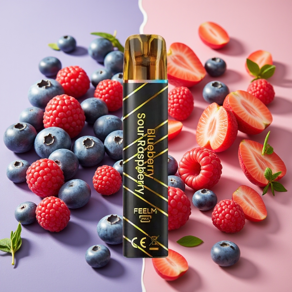 JNR BlackGolden 800 Puffs Desechable Vape Arándano Frambuesa Ácida