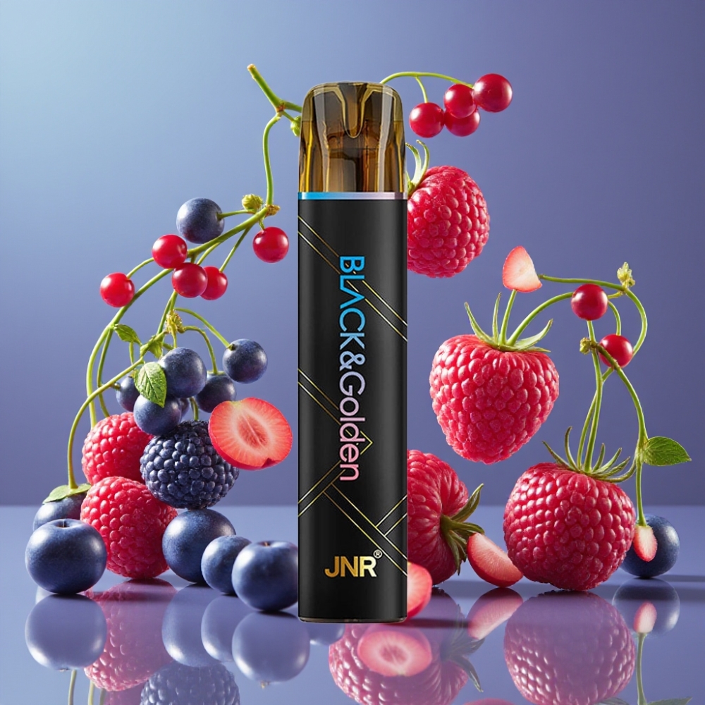 JNR BlackGolden 800 Puffs Vape Desechable Arándano Azul Cereza