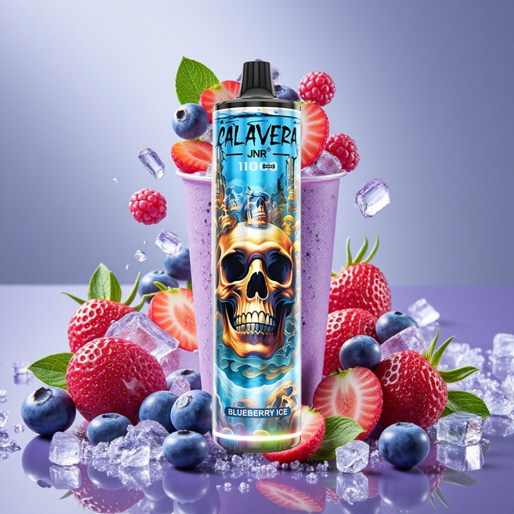JNR Calavera 11000 Puffs Desechable Vape Arándano Helado con 850 mAh