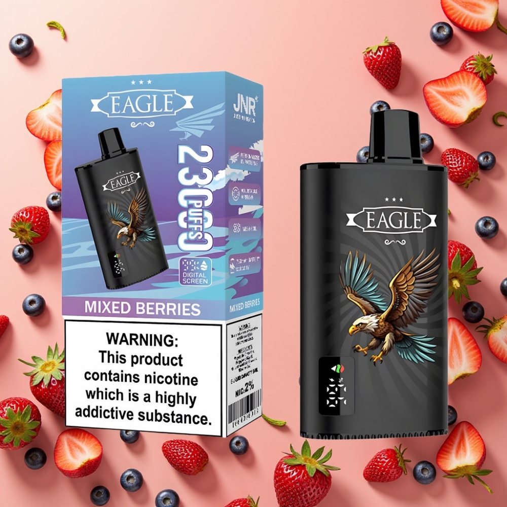 JNR EAGLE Smart 23000 Puffs Desechable Vape Bayas Mixtas con Pantalla Digital y 10ohm Mesh Coil