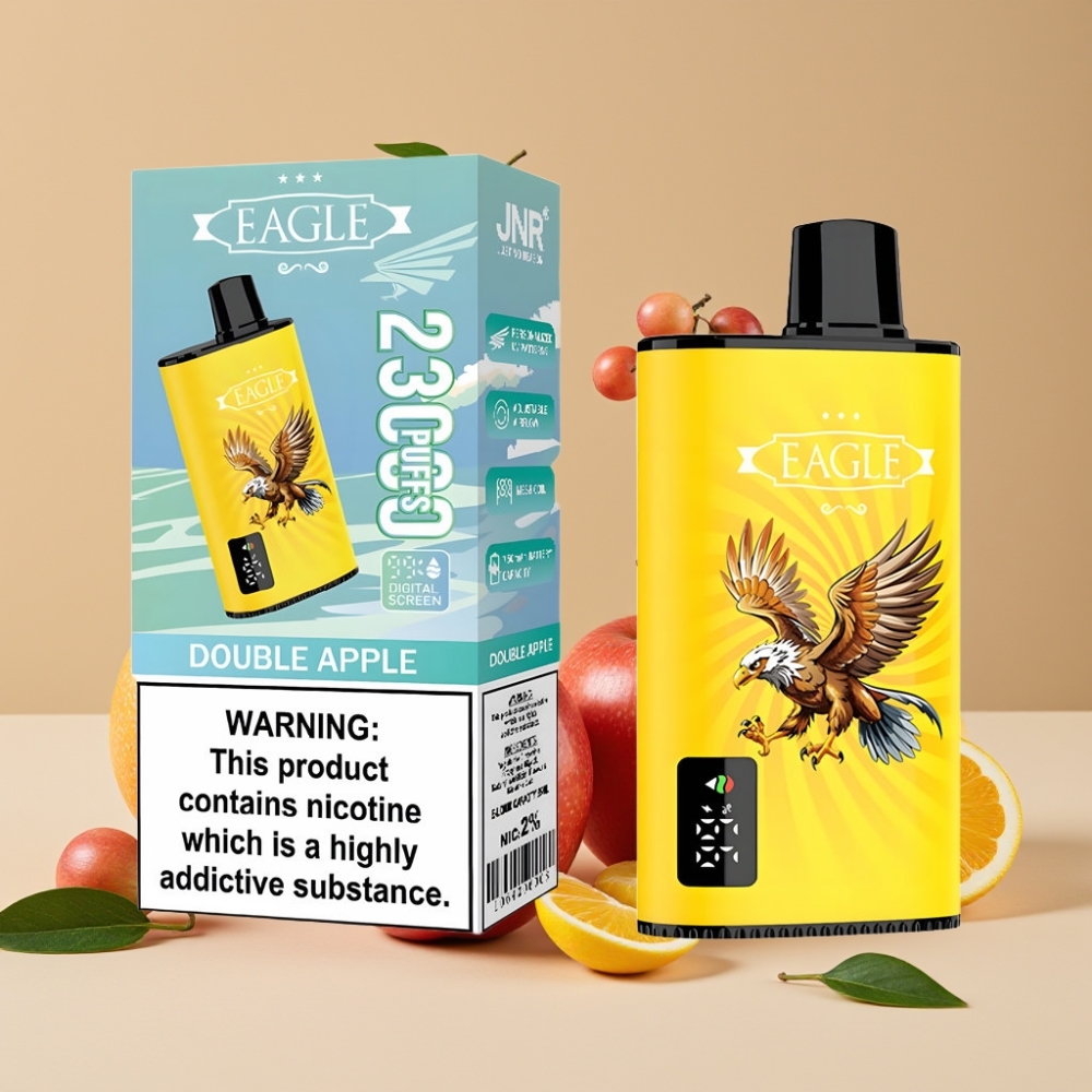 JNR EAGLE Smart 23000 Puffs Desechable Vape Doble Manzana con Pantalla Digital y 10ohm Mesh Coil