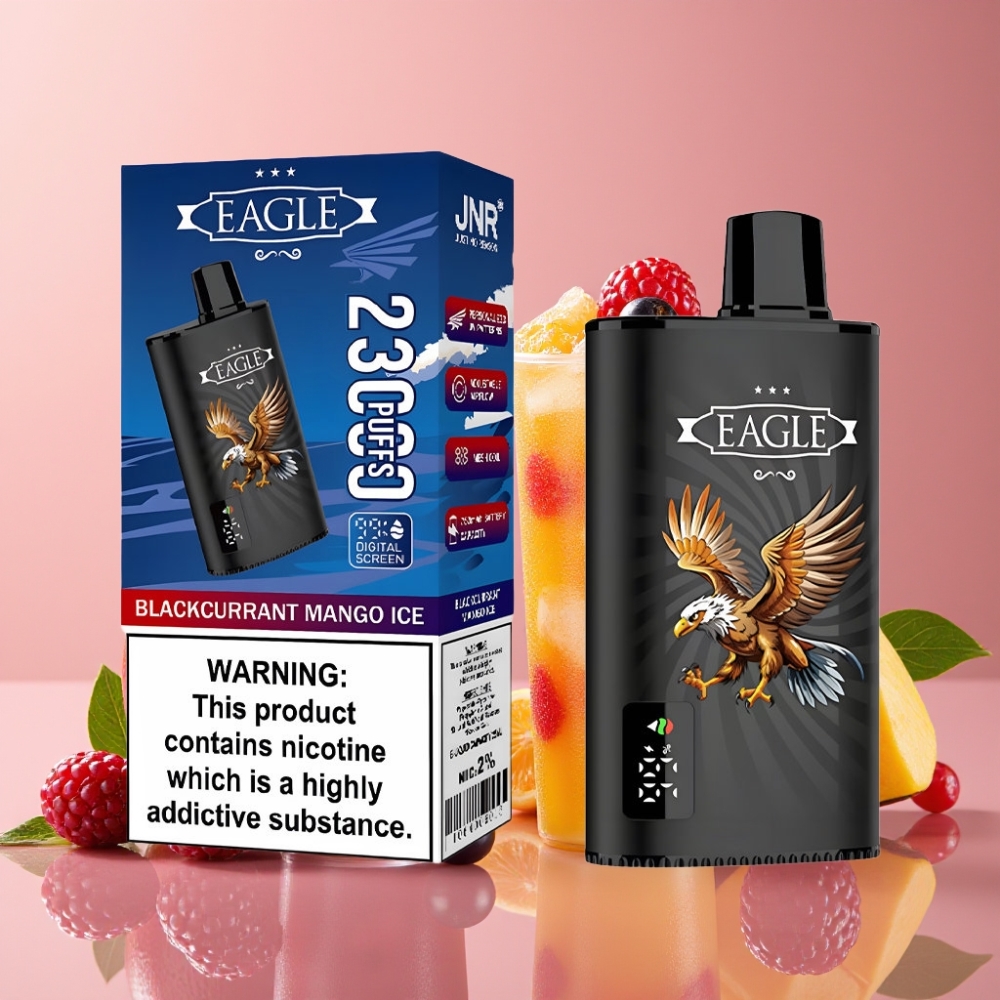 JNR EAGLE Smart 23000 Puffs Desechable Vape Grosella Mango Hielo con Pantalla Digital y Batería 750mAh