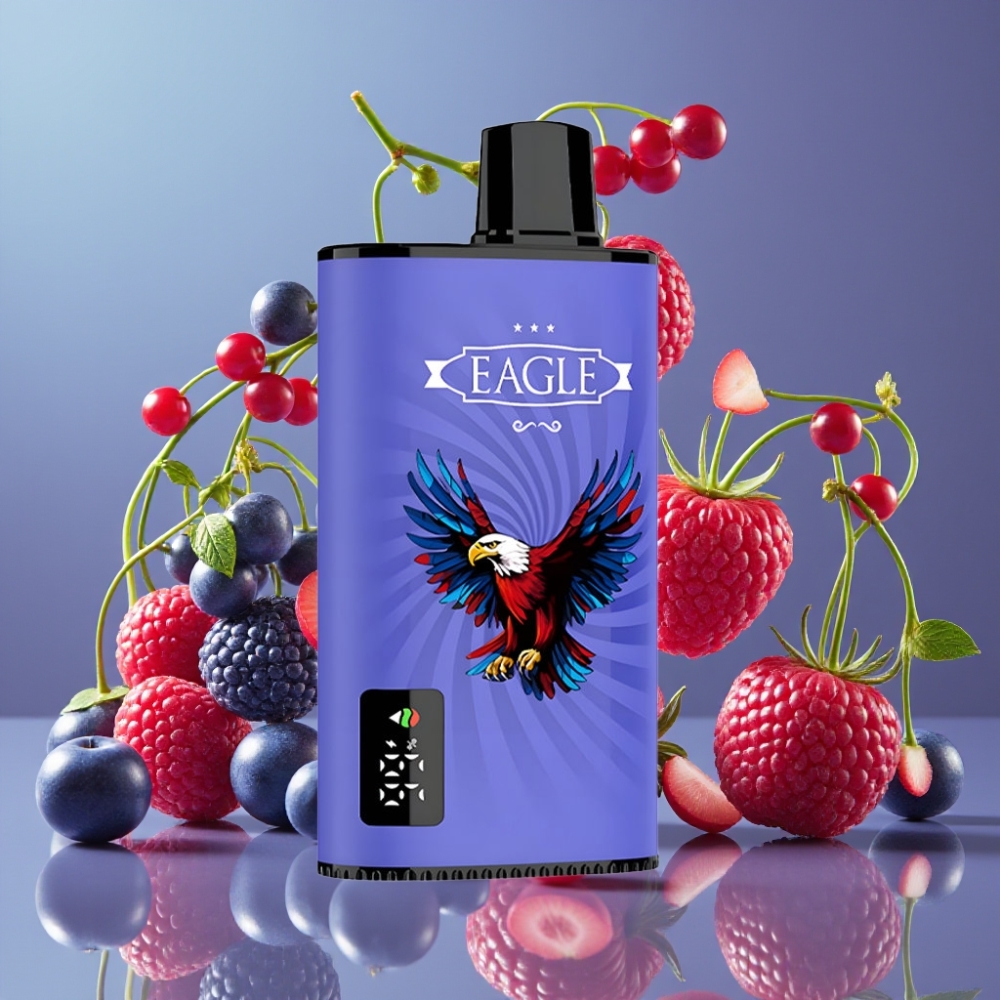 JNR EAGLE Smart 23000 Puffs Disposable Vape Arándano Azul Cereza con Pantalla Digital y Batería 750mAh