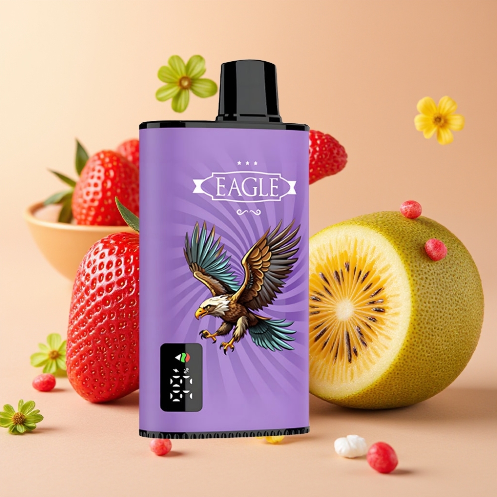JNR EAGLE Smart 23000 Puffs Disposable Vape Fresa Kiwi con Pantalla Digital y 10ohm Mesh Coil