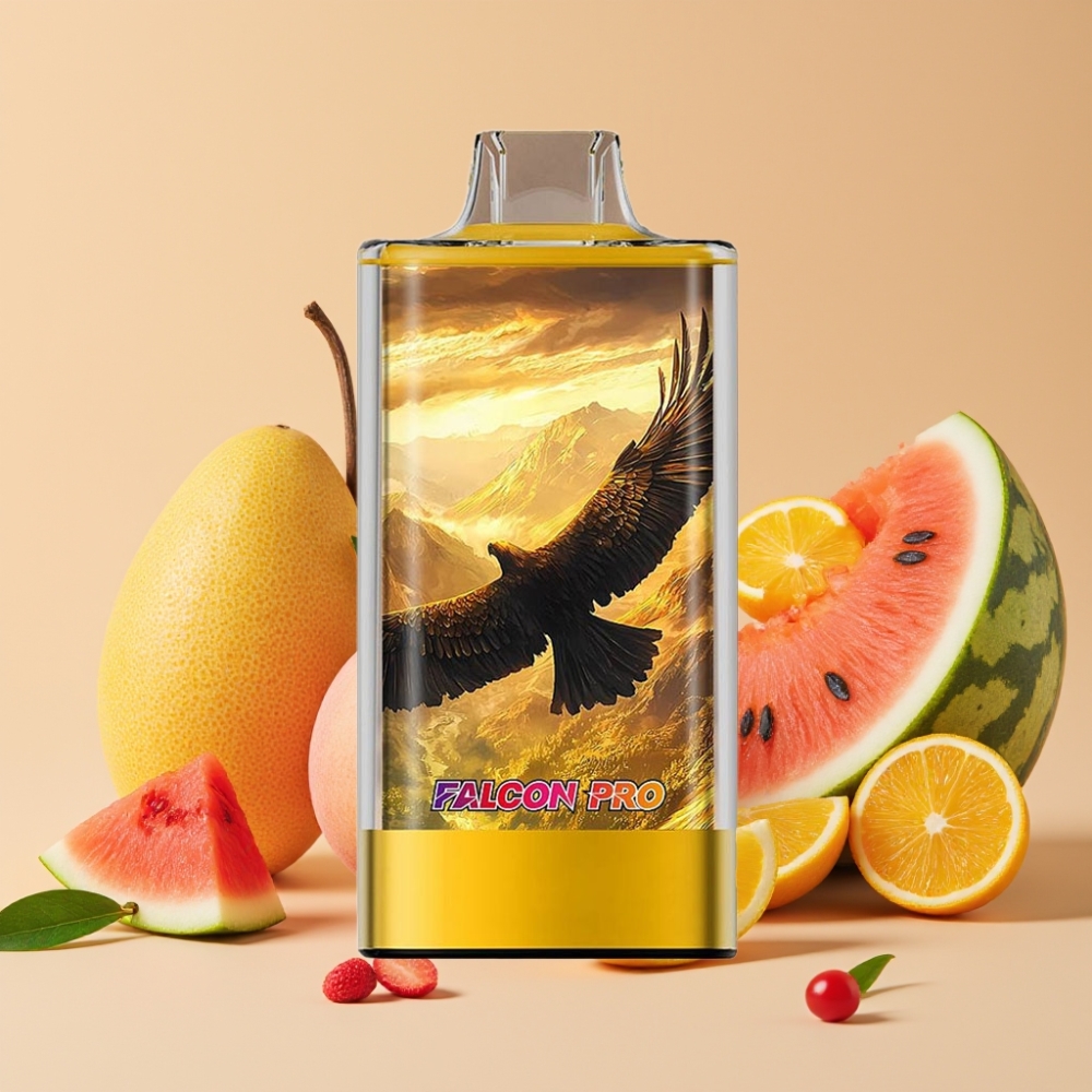 JNR Falcon Pro 28000 Desechable con Pantalla Inteligente y Sabor Melocotón Mango Sandía