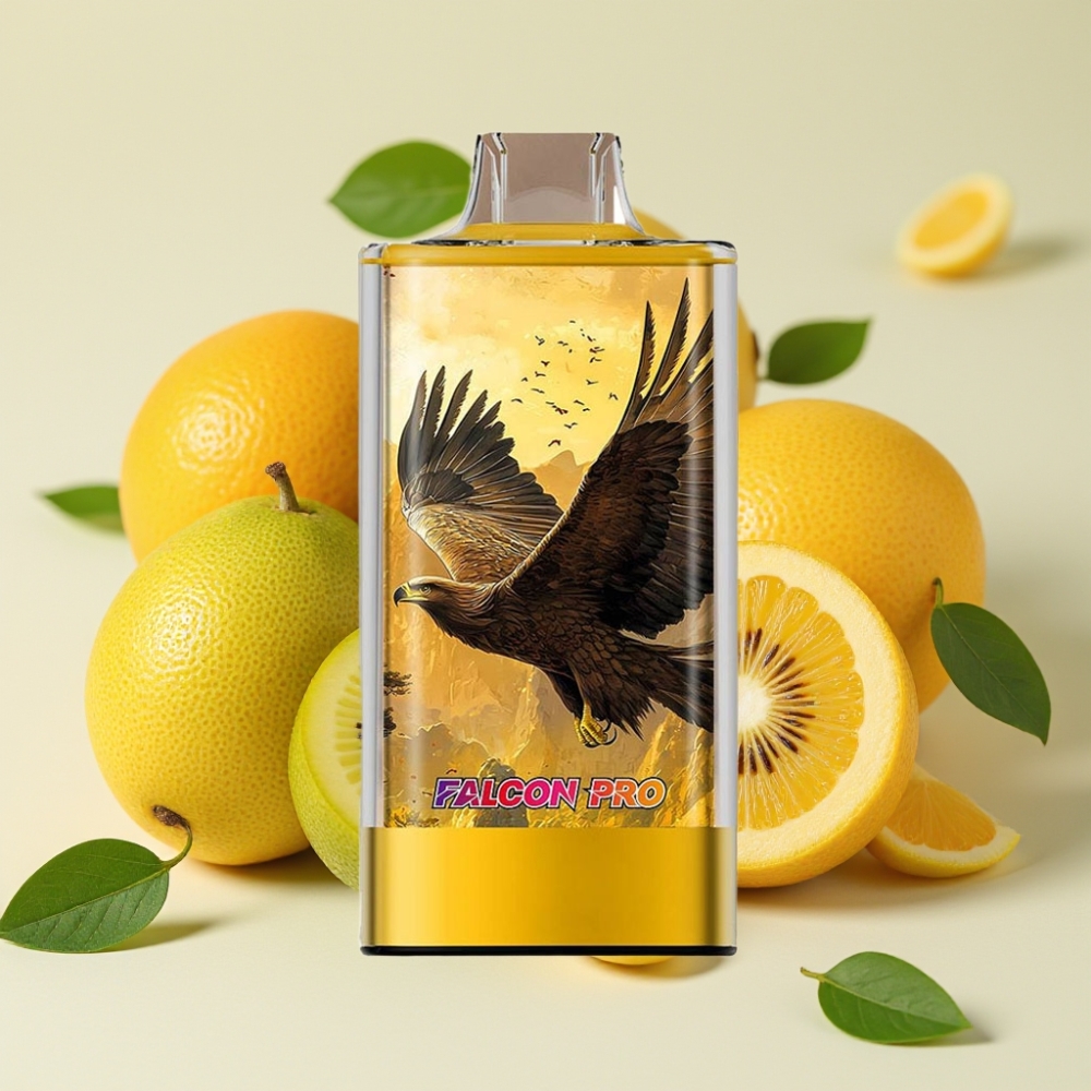 JNR Falcon Pro 28000 Vape Desechable Kiwi Pasión Guayaba con Pantalla Inteligente y Dual Mesh Coil