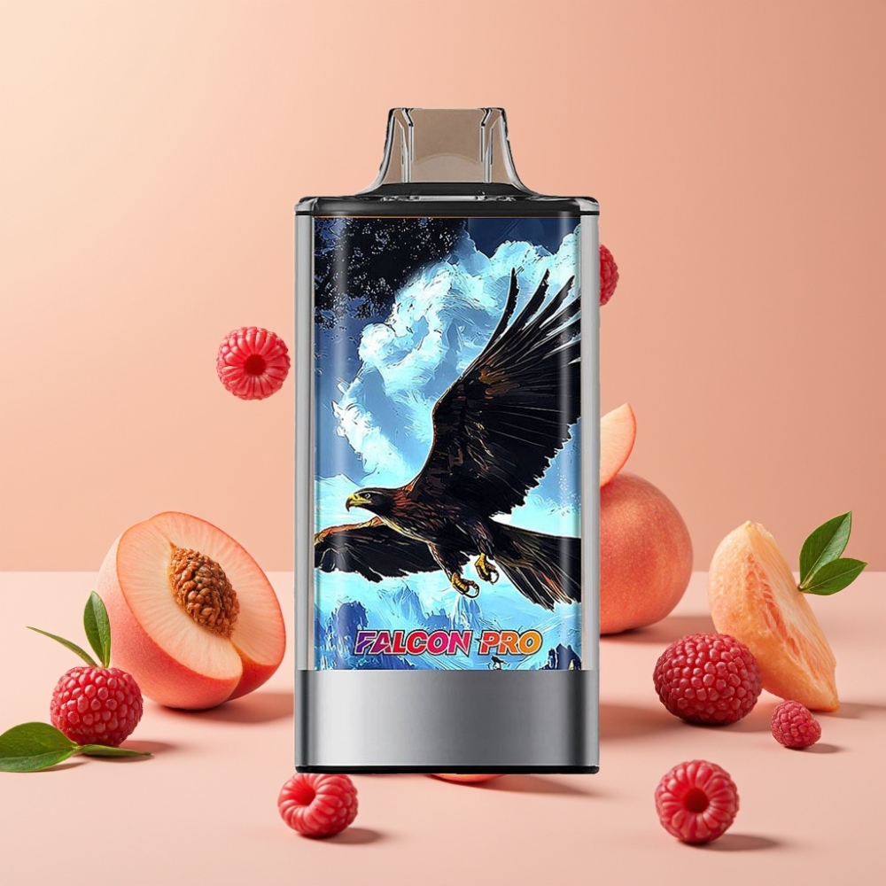 JNR Falcon Pro 28000 Vape Desechable Melocotón Blanco y Frambuesa con USB Tipo-C
