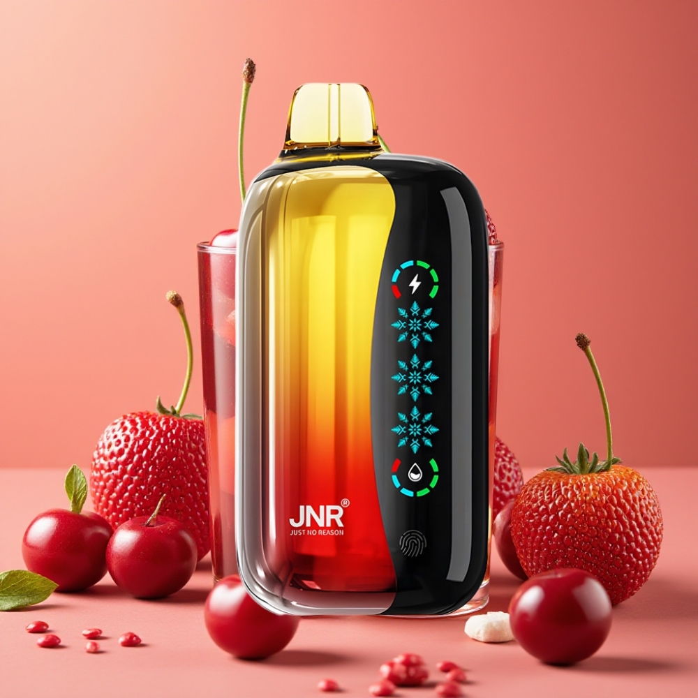 JNR Flex Ice 21000 Puffs Desechable Vape Cereza Cola con Pantalla Táctil y 26ml