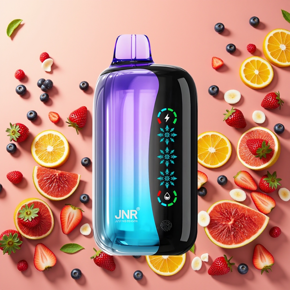 JNR Flex Ice 21000 Puffs Desechable Vape Frutos Rojos Mezclados con Ice Adjustable y 26ml E-liquid