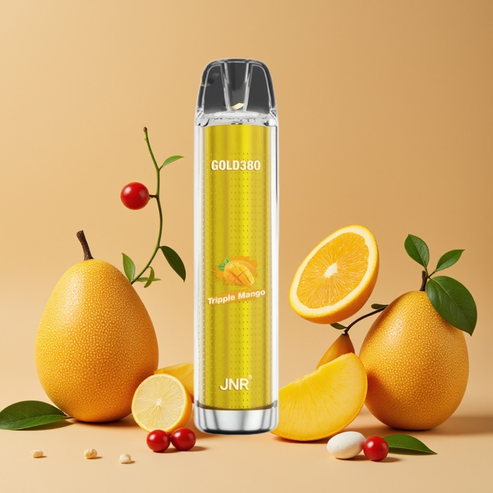 JNR Gold380 6000 Puffs Desechable Vape Triple Mango y JNR Gold380 6000 Puffs Desechable Vape con Batería de 1500mAh