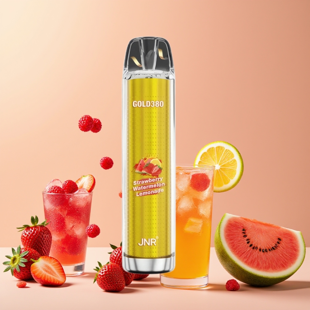 JNR Gold380 6000 Puffs Vape Desechable Fresa Sandía Limonada 13ml 5