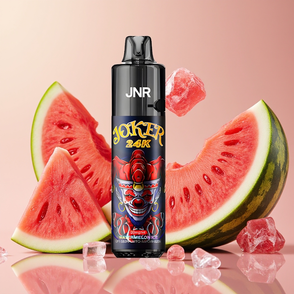 JNR Joker 24K Puffs Vape Desechable Sandía Helada con Batería 800mAh y Recargable